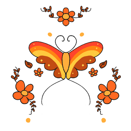 Retro Butterfly